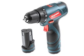 Дрель аккумуляторная Hammer Flex ACD 120GLi PREMIUM 12,0В 2х1,3Ач 10ьь 0-350/0-1100об/мин 28Нм з/у, 2аккум, кейс 2665